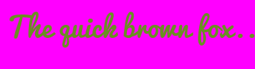 Image with Font Color 6B8E23 and Background Color FF00FF